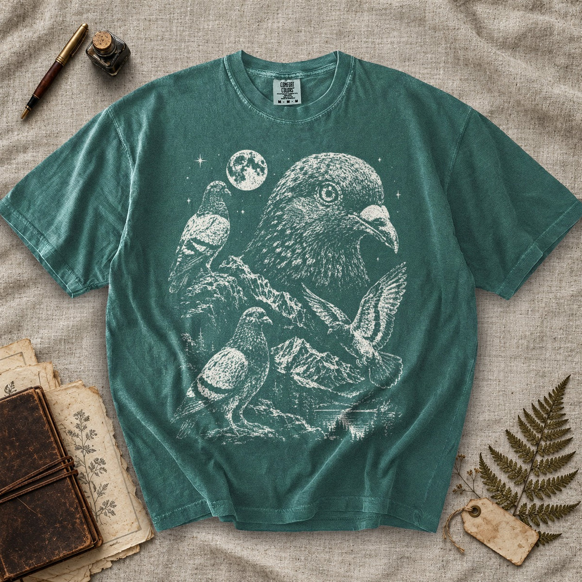 Pigeon Moonlight T-Shirt