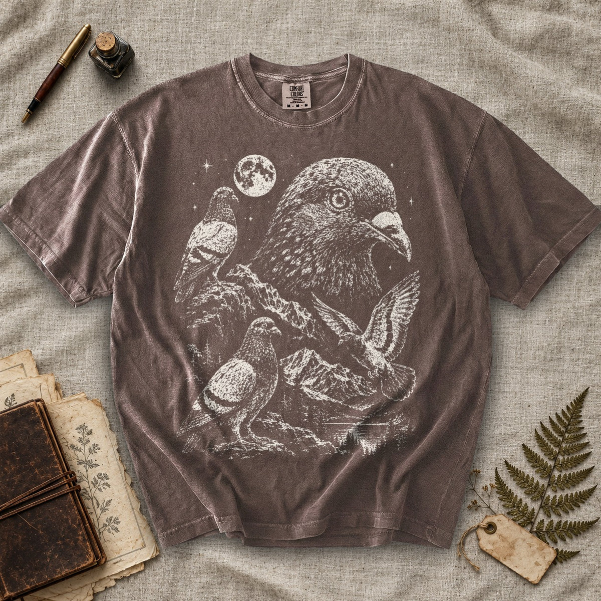 Pigeon Moonlight T-Shirt