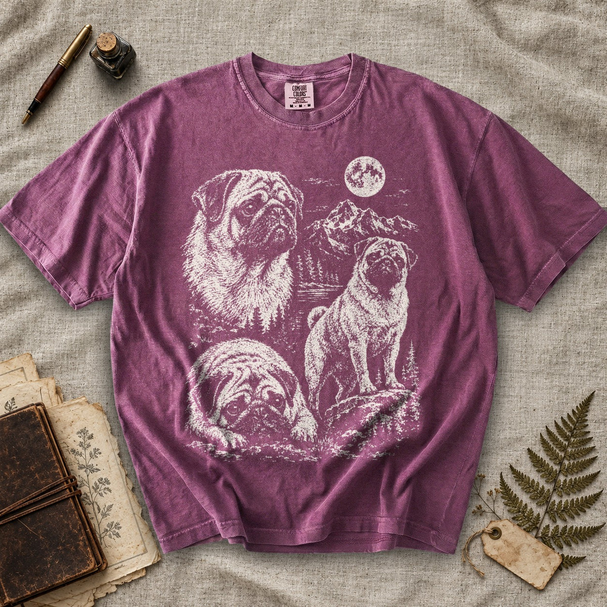 Pug Moonlight T-Shirt