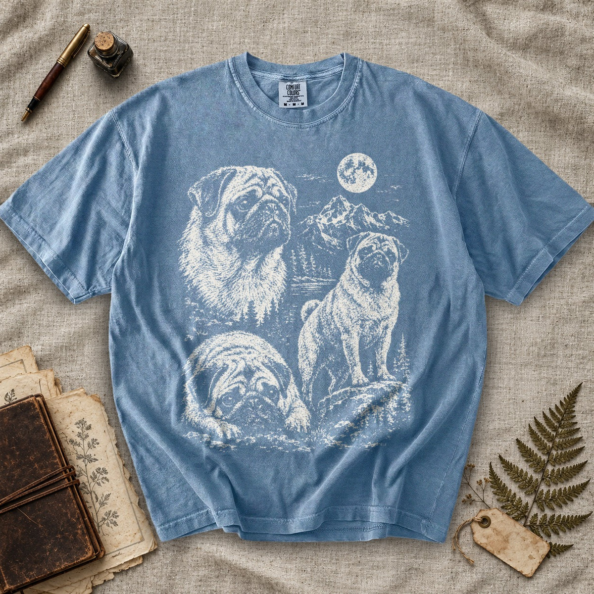 Pug Moonlight T-Shirt
