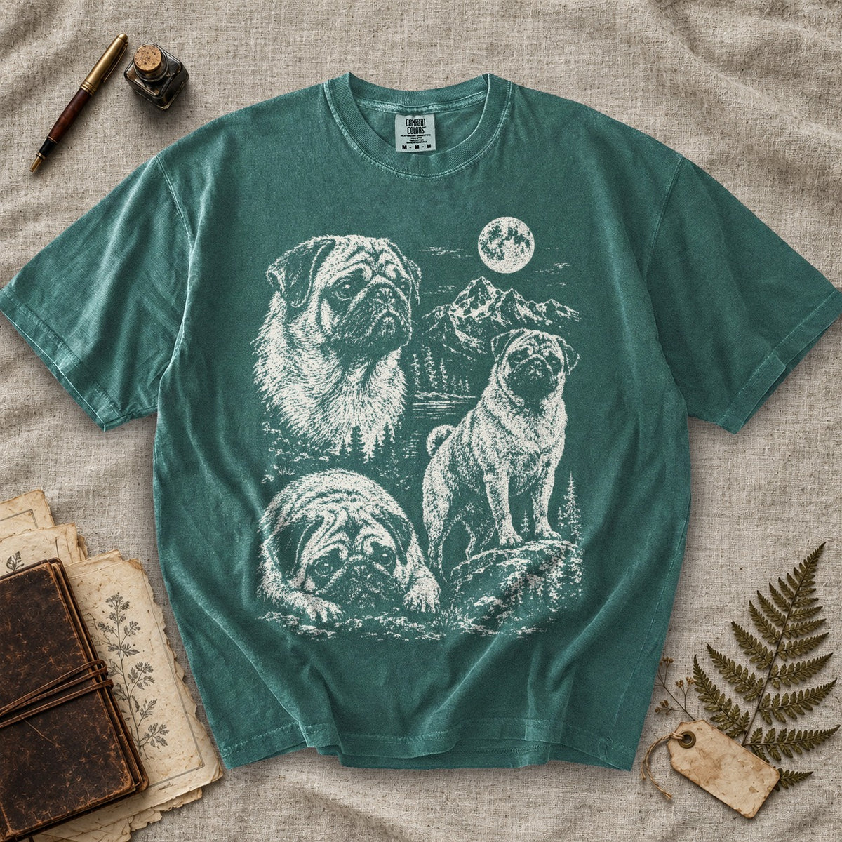Pug Moonlight T-Shirt