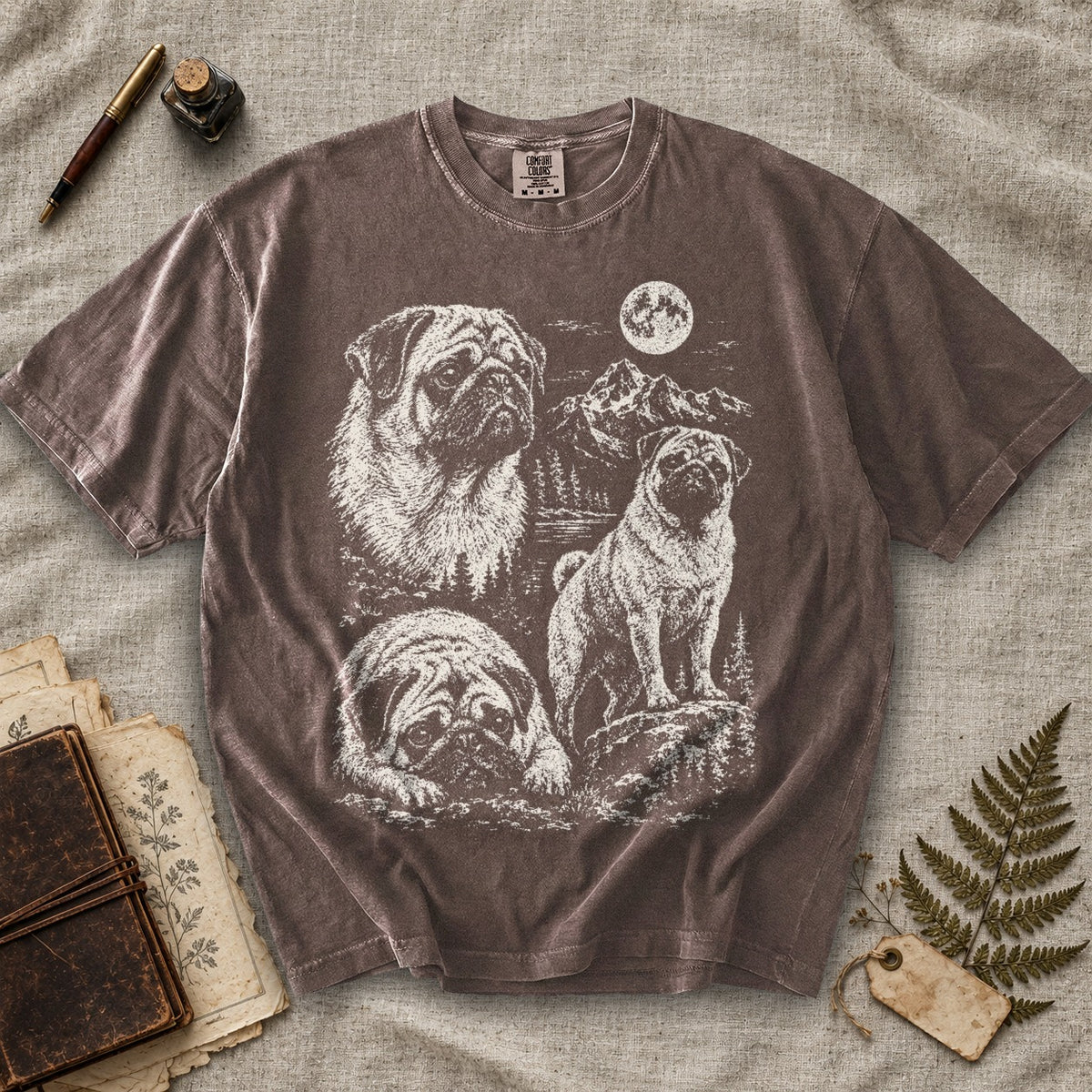 Pug Moonlight T-Shirt