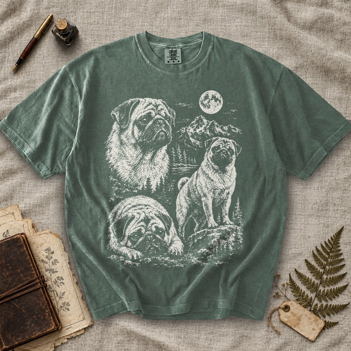 Pug Moonlight T-Shirt