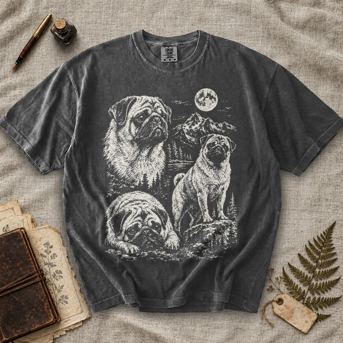 Pug Moonlight T-Shirt