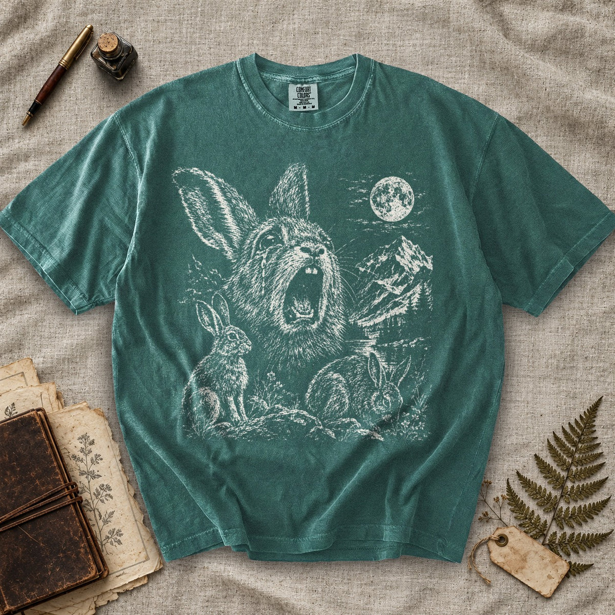 Weeping Rabbit Moon T-Shirt