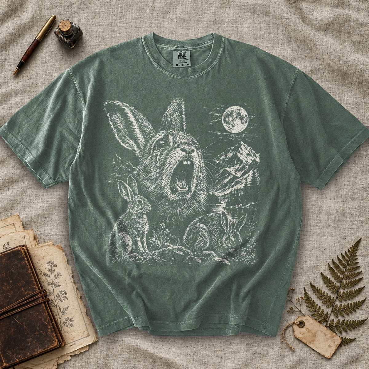 Weeping Rabbit Moon T-Shirt