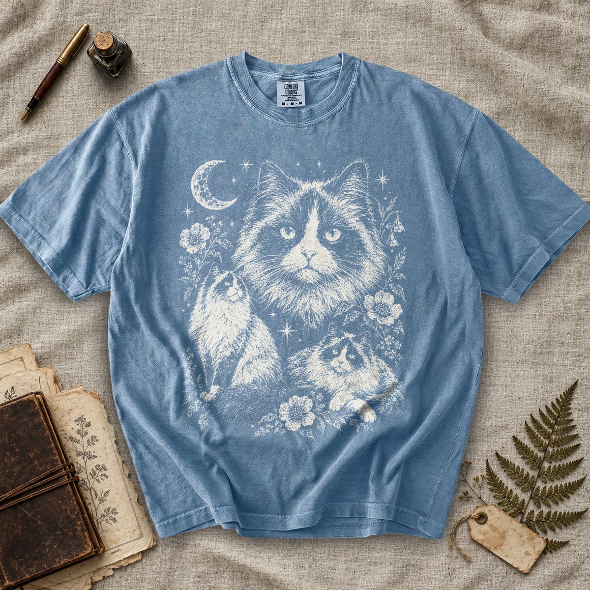 Ragdoll Cat Moon T-Shirt