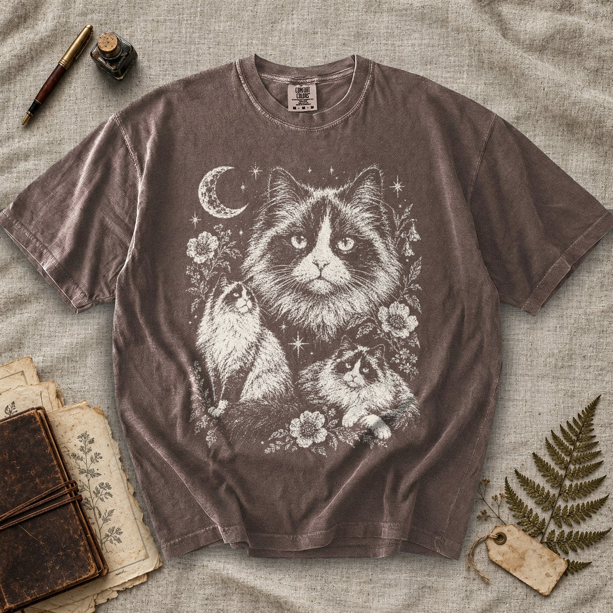 Ragdoll Cat Moon T-Shirt