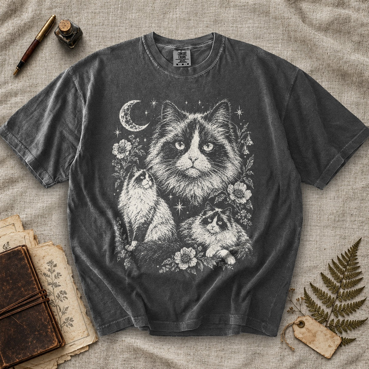 Ragdoll Cat Moon T-Shirt