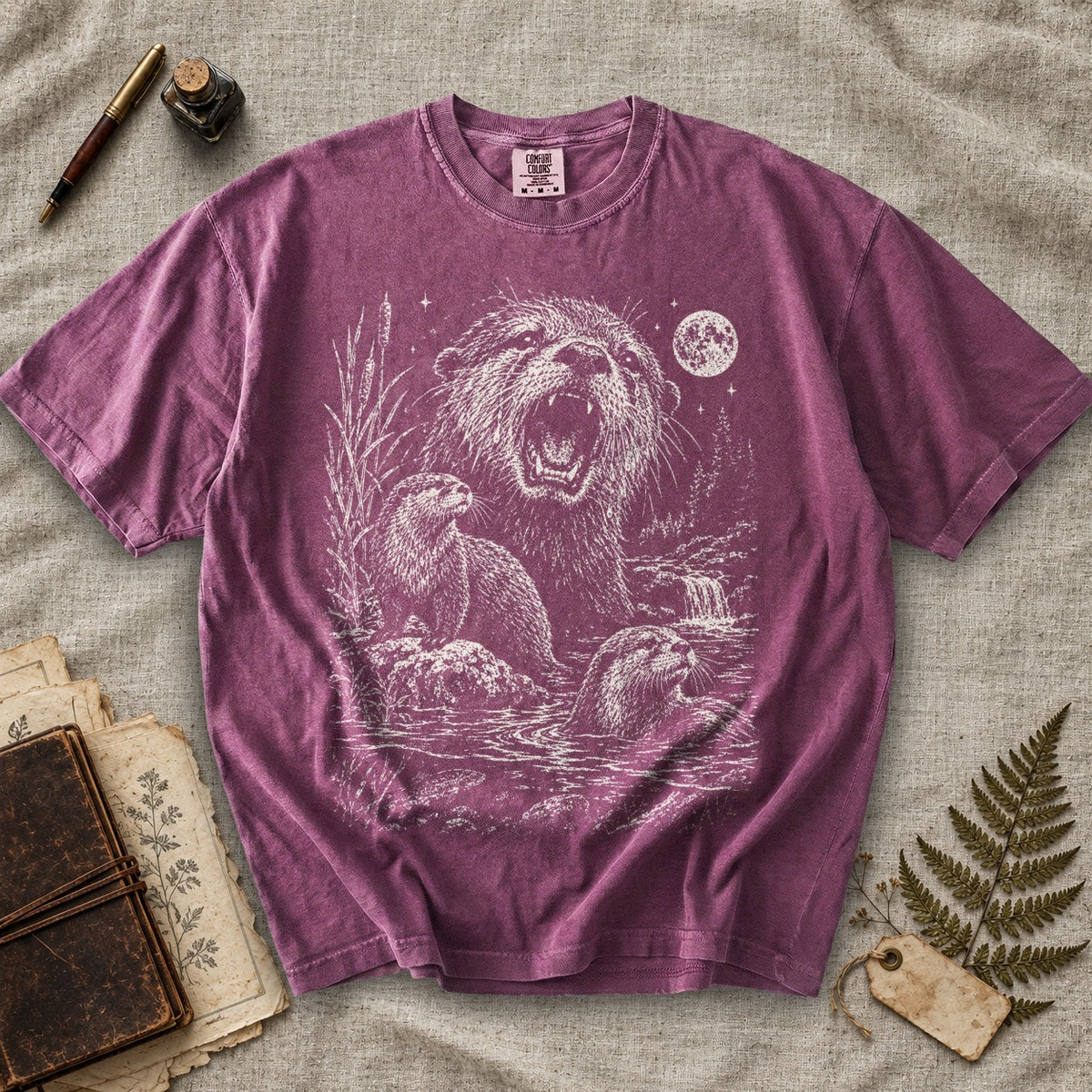 Weeping Otter Moon T-Shirt