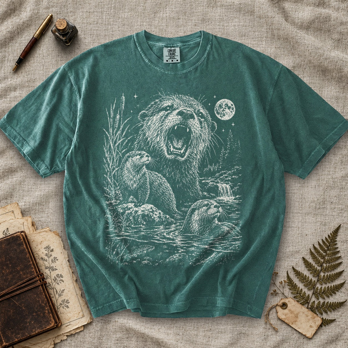 Weeping Otter Moon T-Shirt