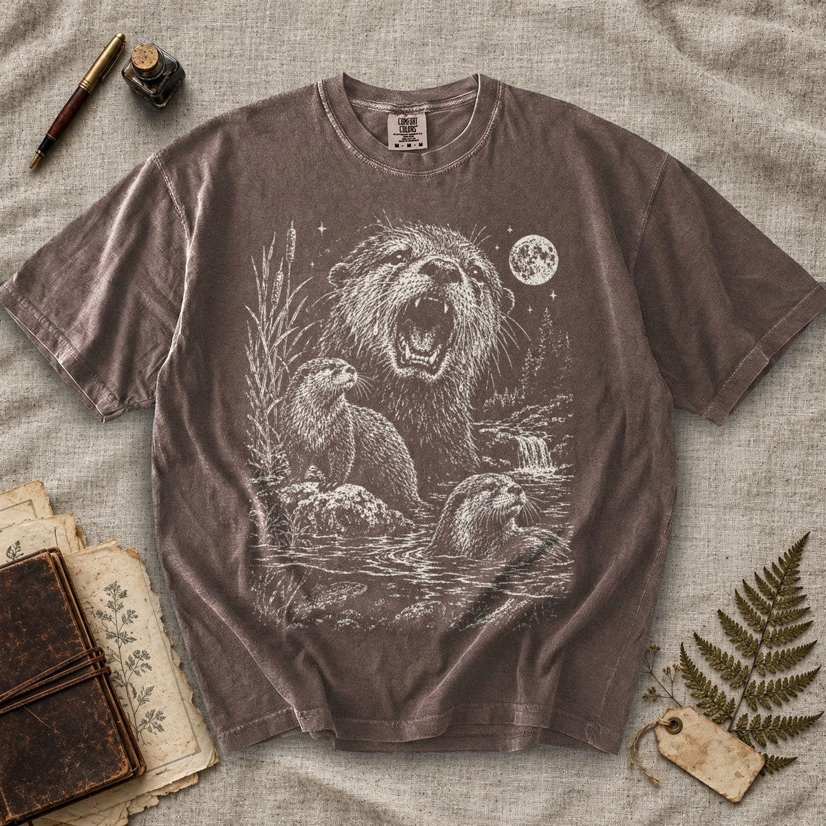 Weeping Otter Moon T-Shirt