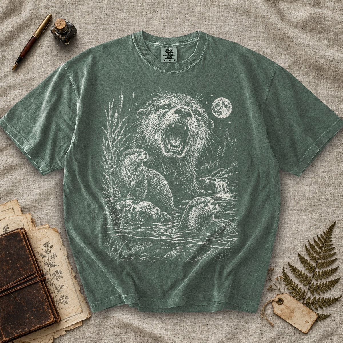 Weeping Otter Moon T-Shirt