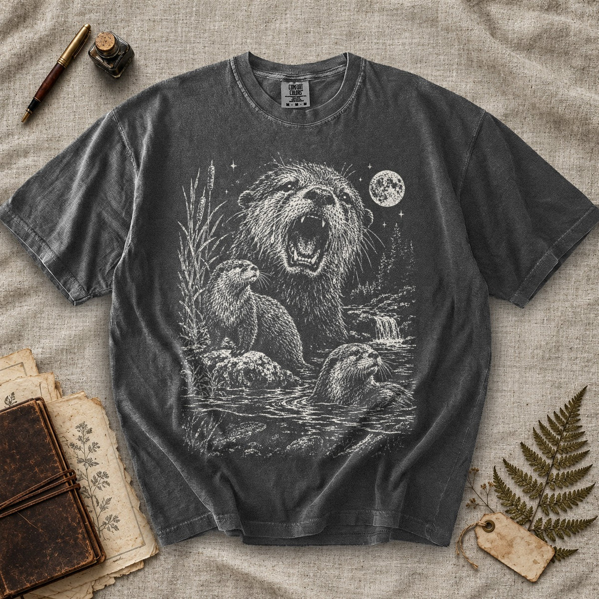 Weeping Otter Moon T-Shirt