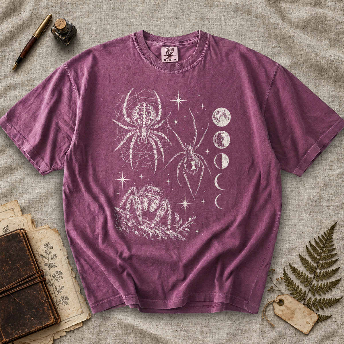 Spider Moon Phases T-Shirt