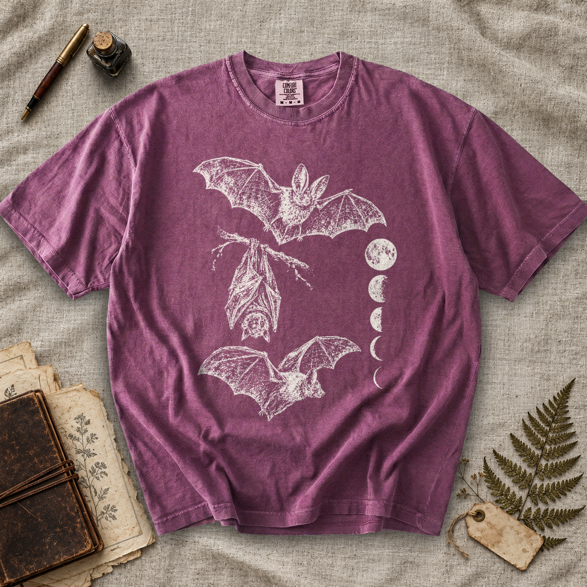 Bat Moon Phases T-Shirt