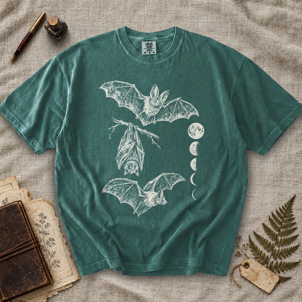 Bat Moon Phases T-Shirt