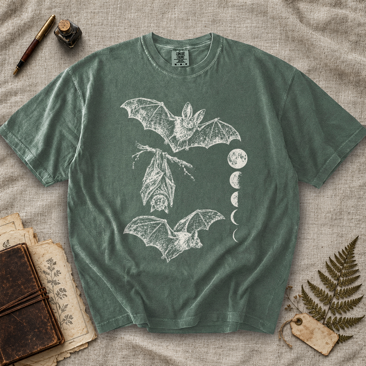 Bat Moon Phases T-Shirt