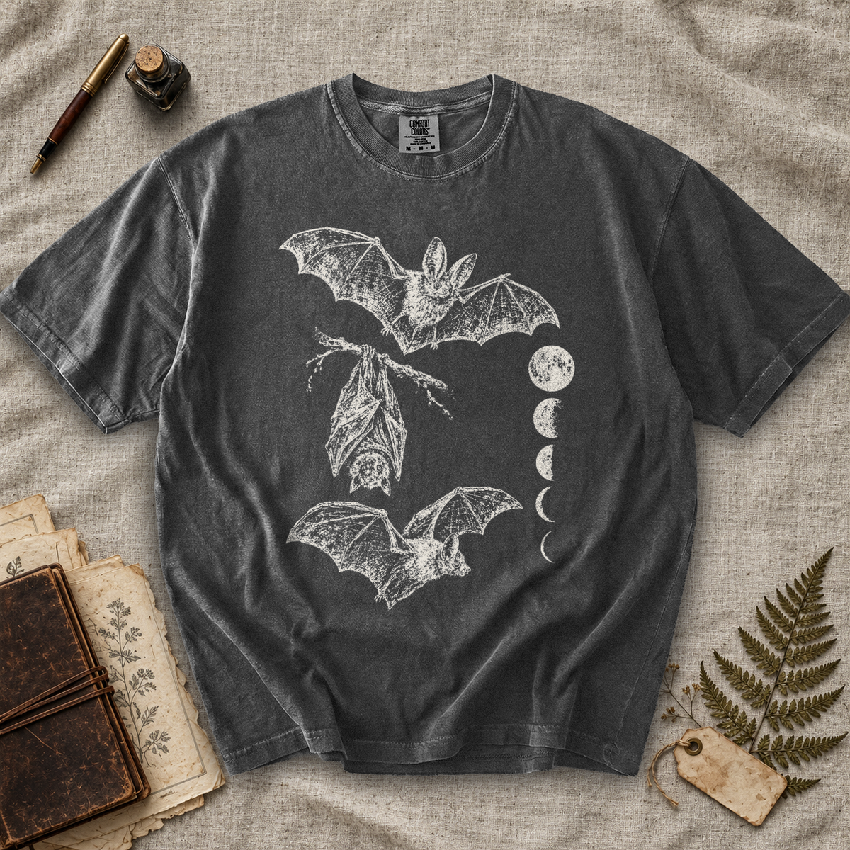 Bat Moon Phases T-Shirt
