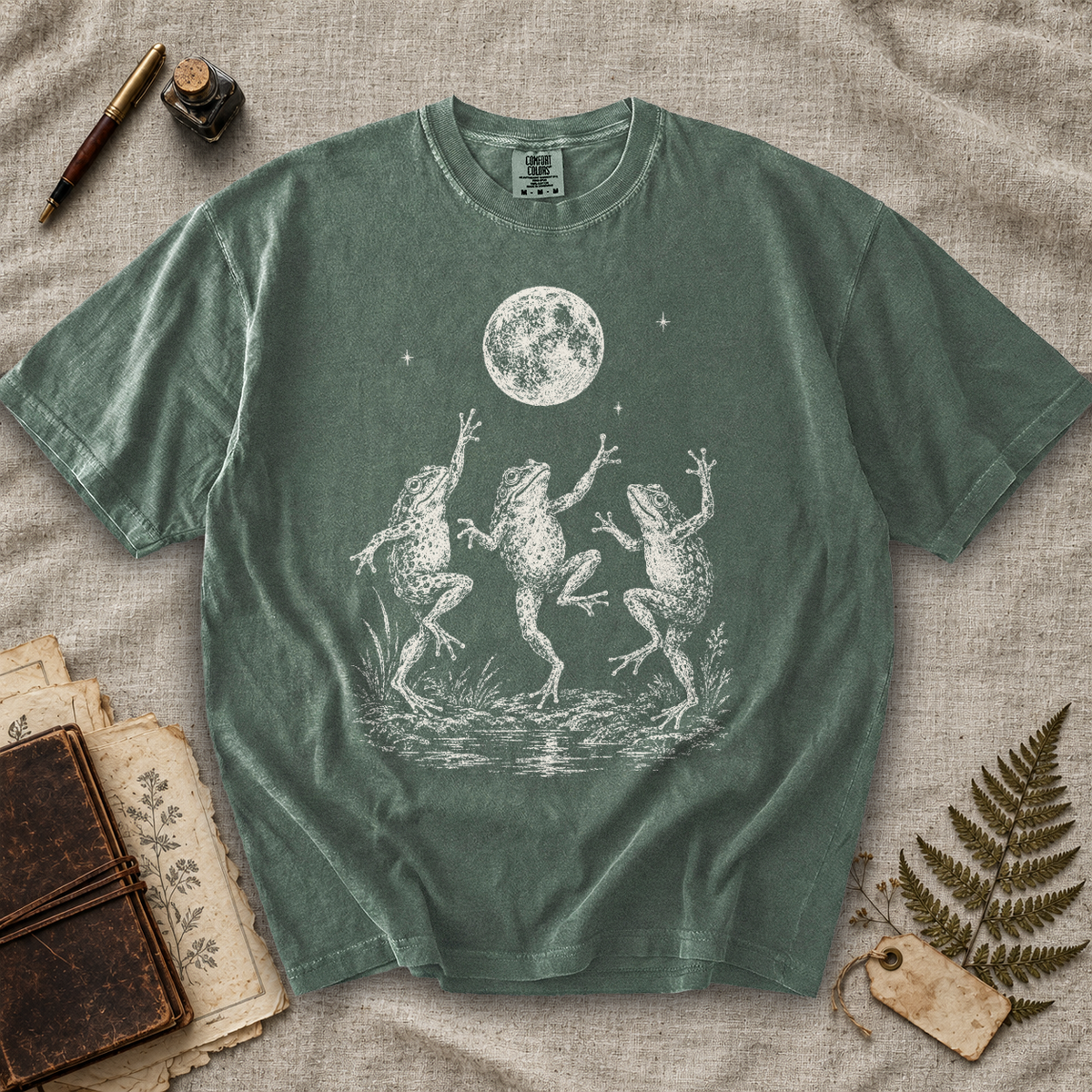 Dancing Frogs Moon T-Shirt